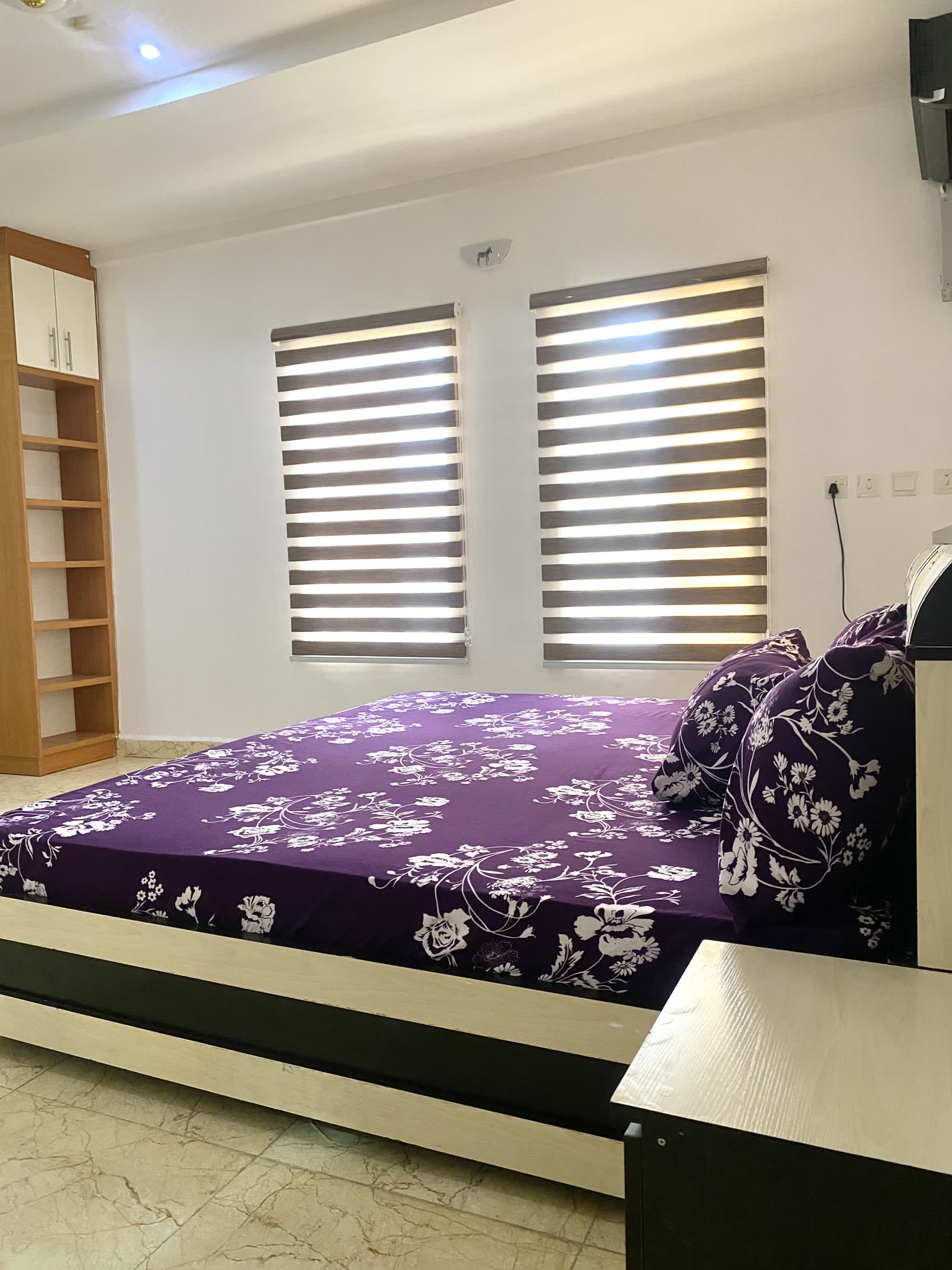 Bedroom with Shelving